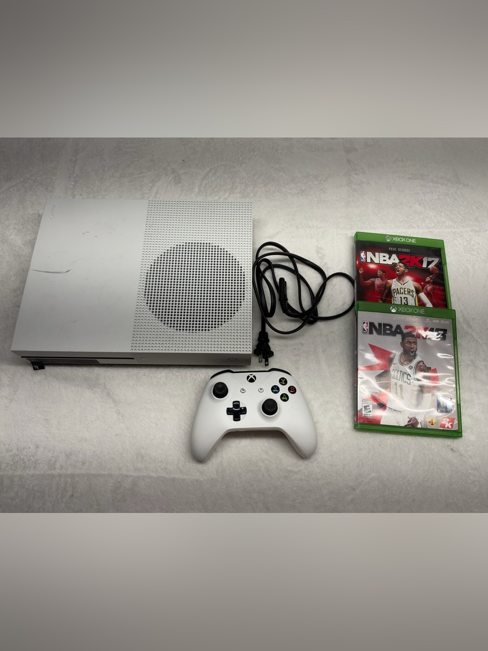 Xbox One S 512gb White Bundle Controller And Games Pre Owned Tested